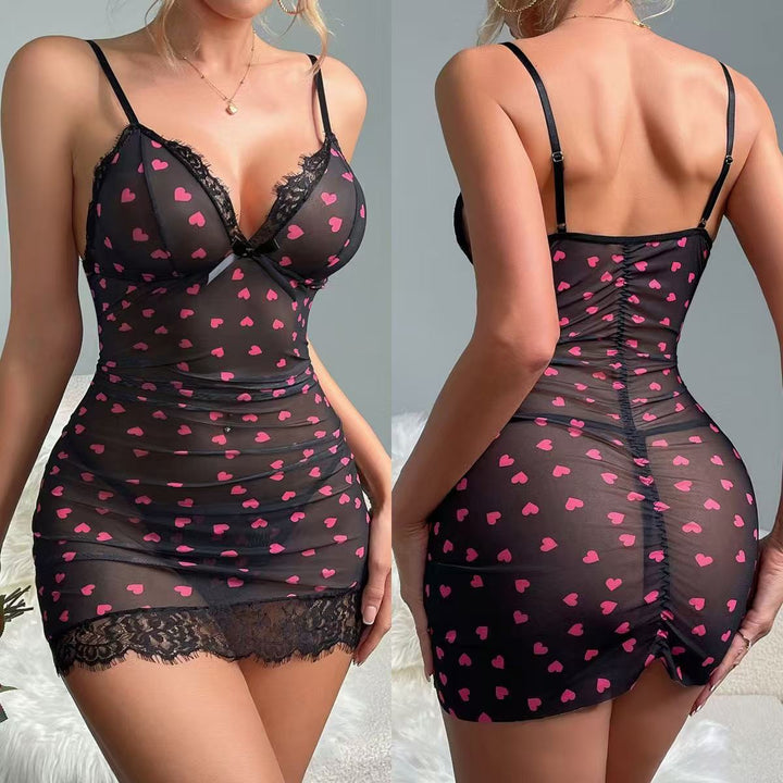 Sheer Polka-Dot Seduction Slip