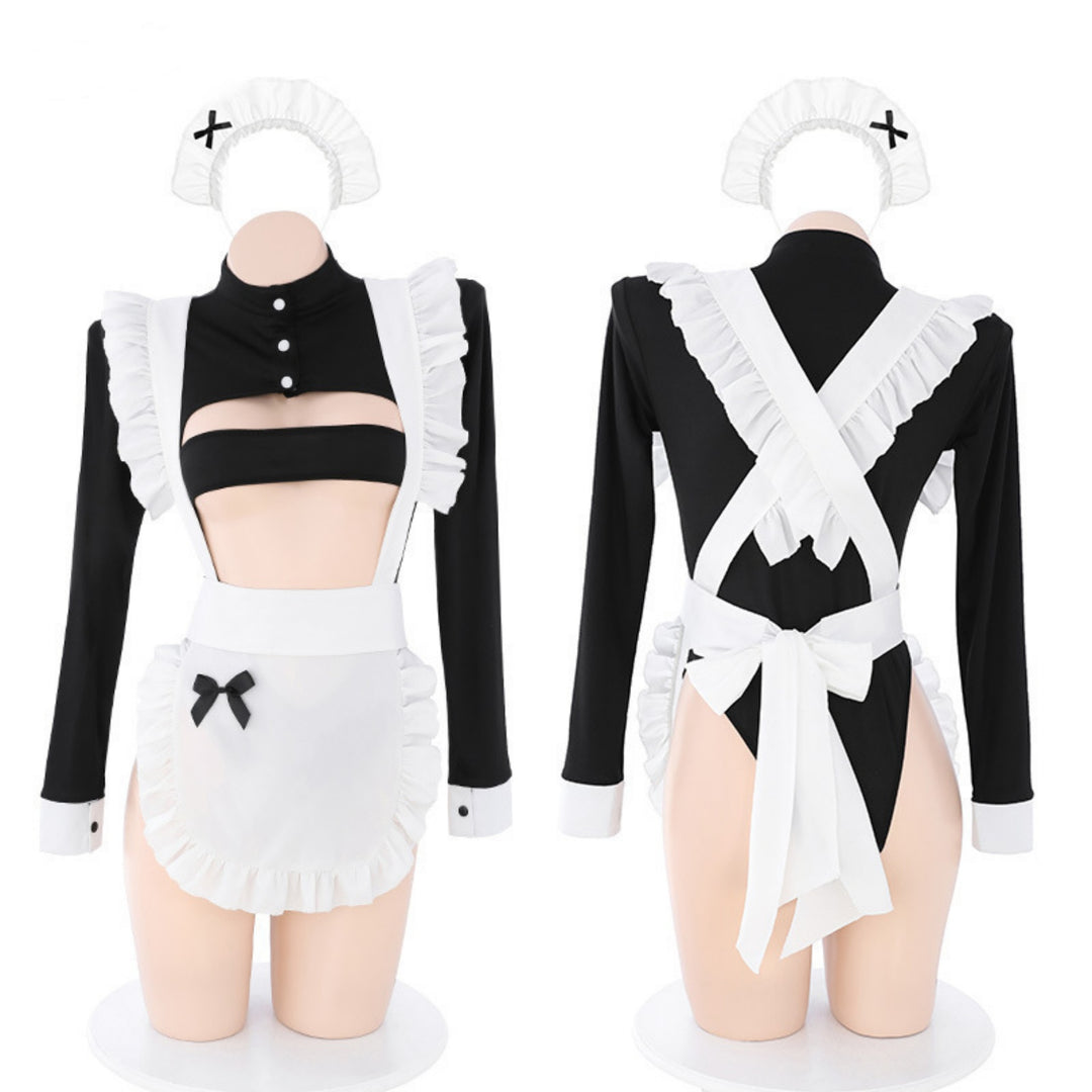 Anime-Inspired Maid Cosplay Dress