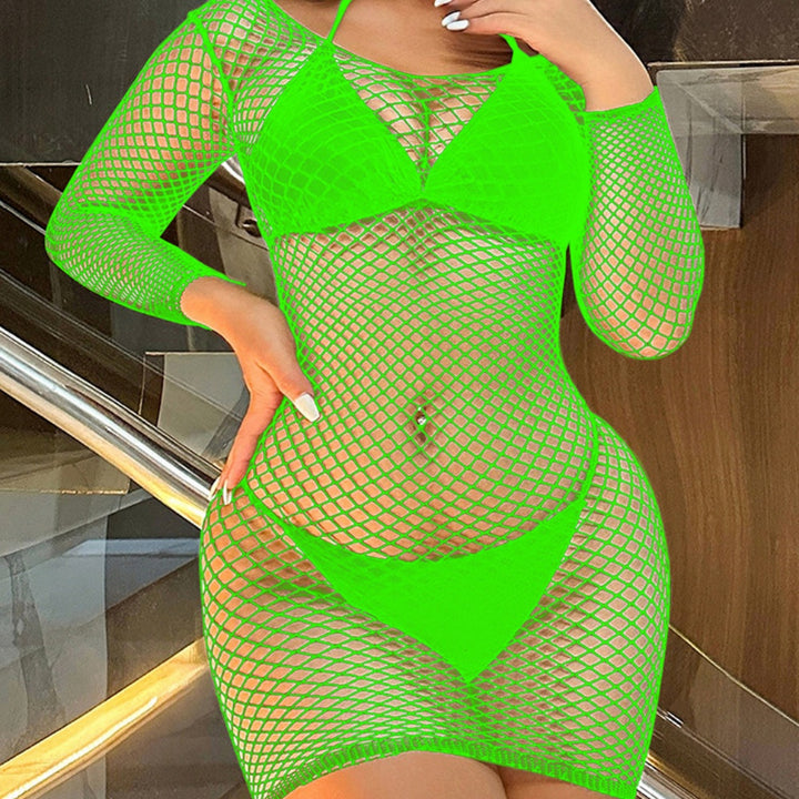 Long Sleeve Fishnet Bodystocking